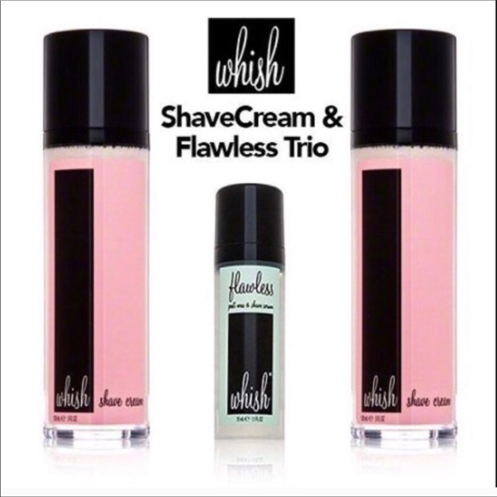 Whish Shave Cream & flawless trio NIB
